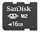 Sandisk Memory Stick Micro (M2) 16 GB (SDMSM2-016G-E11M)